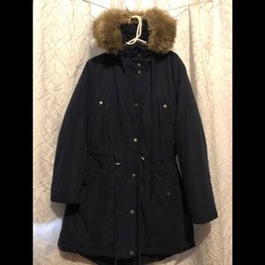 Old Navy Parka Coat Size L Navy Blue